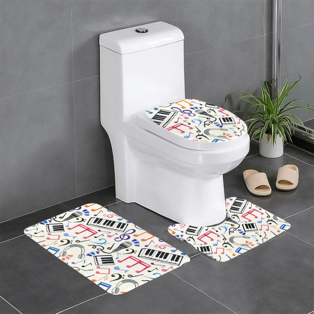 Home Goods Bathroom Rugs - 굿 비츠 - 음표 & 기호