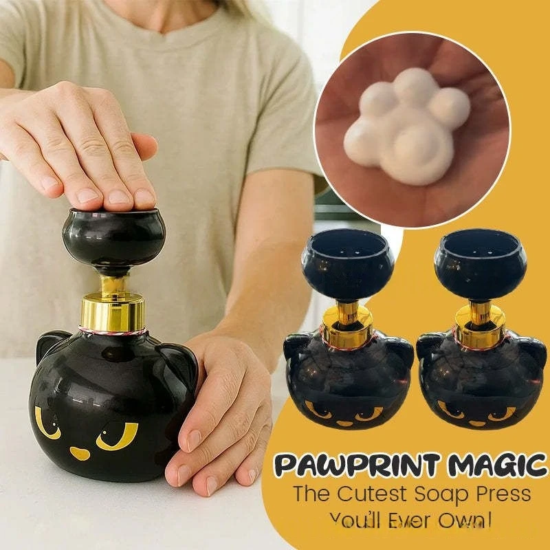 Home Bathroom Soap Dispenser - 귀여운 고양이 발 모양 거품 비누