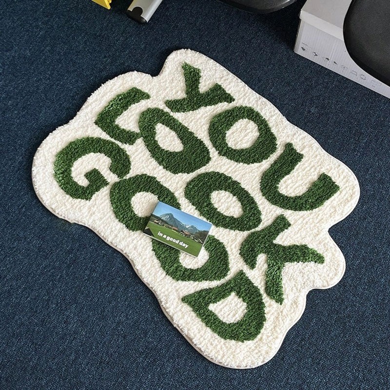 Home Goods Bathroom Rugs - Tufted 당신은 잘 보입니다 러그 맞춤형