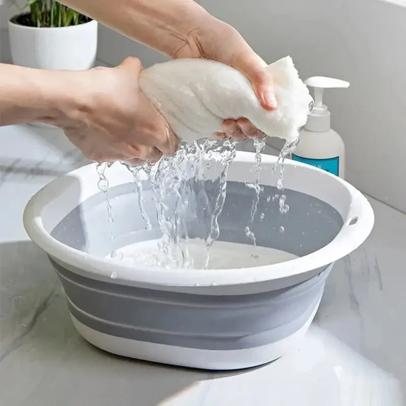 Home Bathroom Wash Basin - 플라스틱 접이식 세면대 휴대용 세면대 접이식