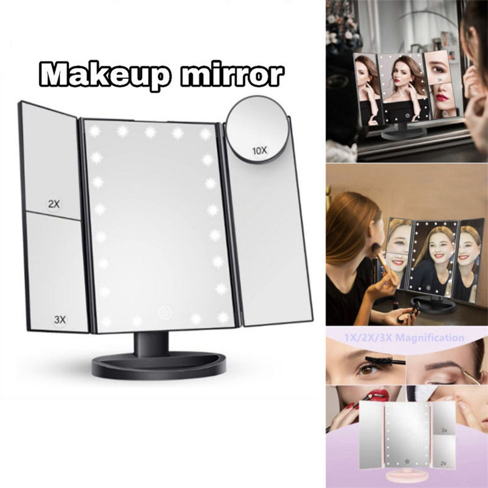 Bathroom Mirror Led - 욕실 접이식 화장 거울, 2X 3X