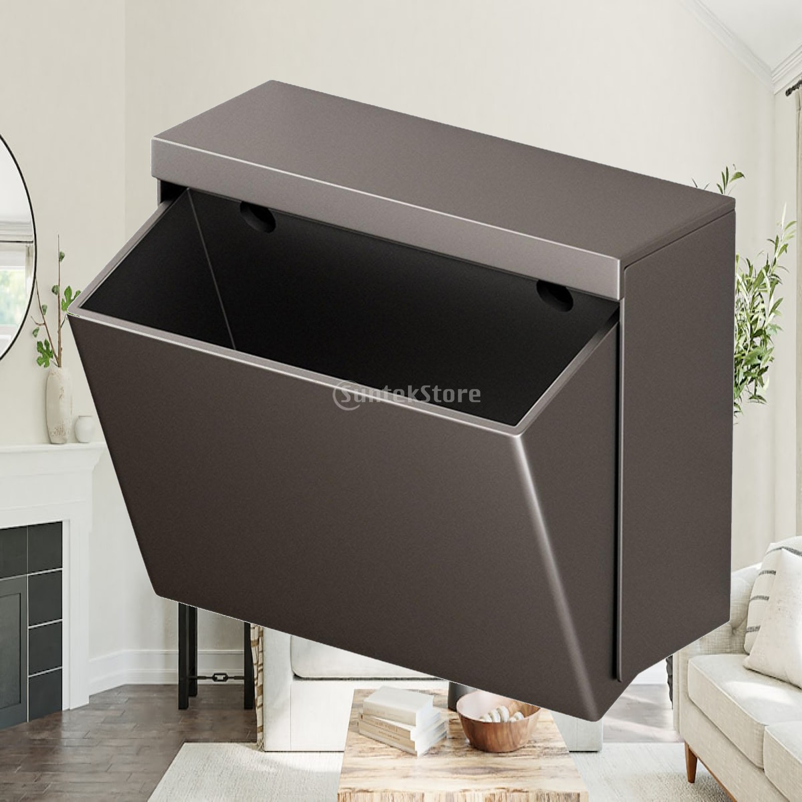 Home Essentials Bathroom Organizer - 금속 벽걸이 화장지 홀더 방수 티슈