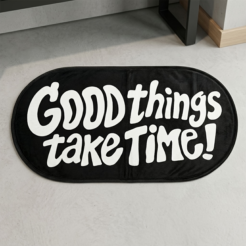 Home Goods Bathroom Rugs - 비카마 굿 씽즈 카펫 블랙 오벌