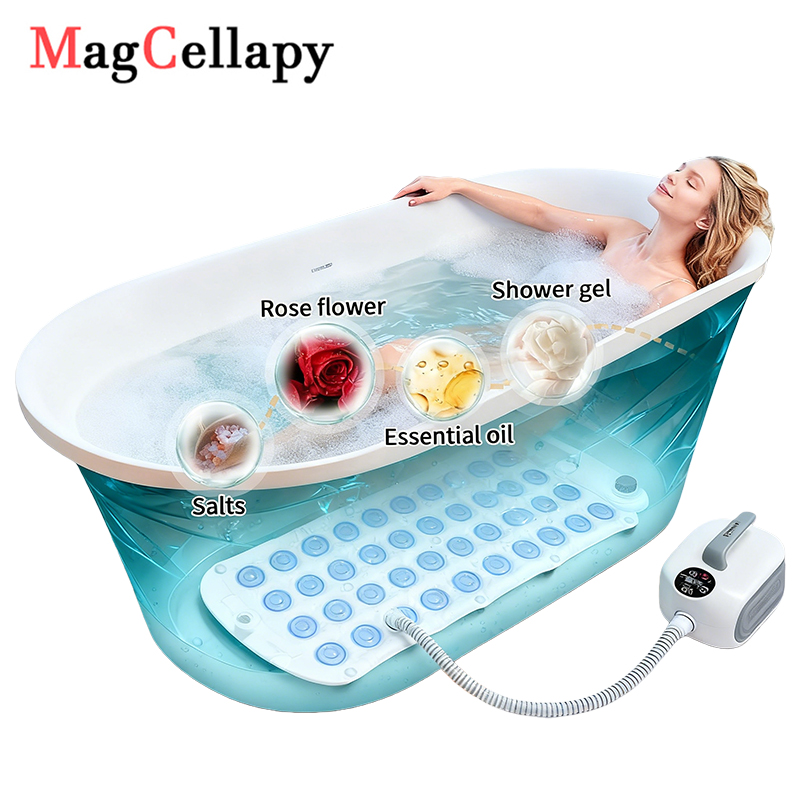 Bathtub Pillow Inflatable - 욕조 마사지 매트 버블 배스 스파