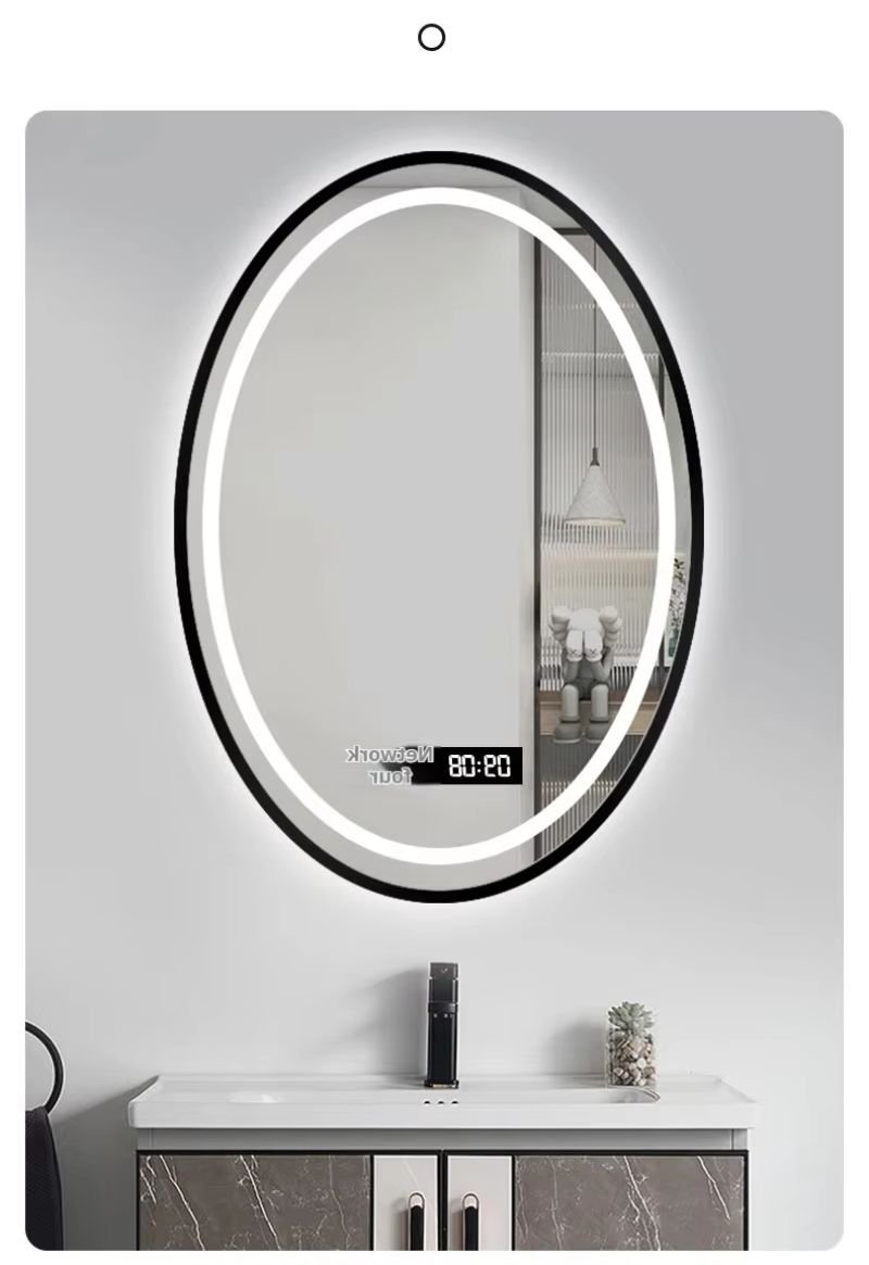 Bathroom Mirror Led - 16x24인치 타원형 LED 욕실 거울 골드