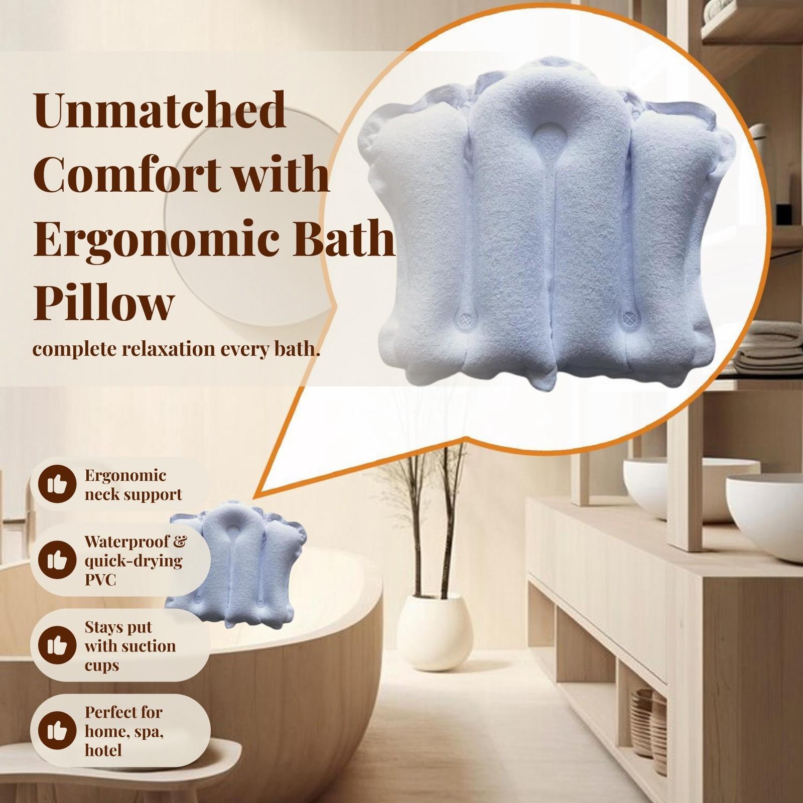 Bathtub Pillow Inflatable - 팽창식 욕조 베개, 미끄럼 방지 욕조