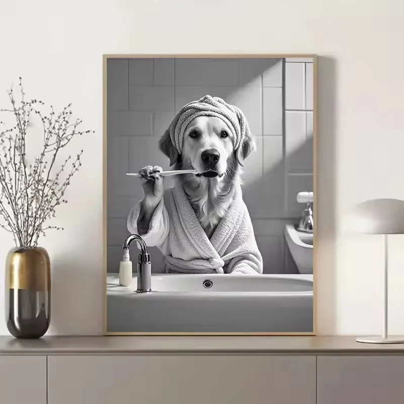 동물 욕실 화장지 캔버스 회화 포스터 수달 고슴도치 기 - Home Bathroom Wallpaper 리뷰 및 가격