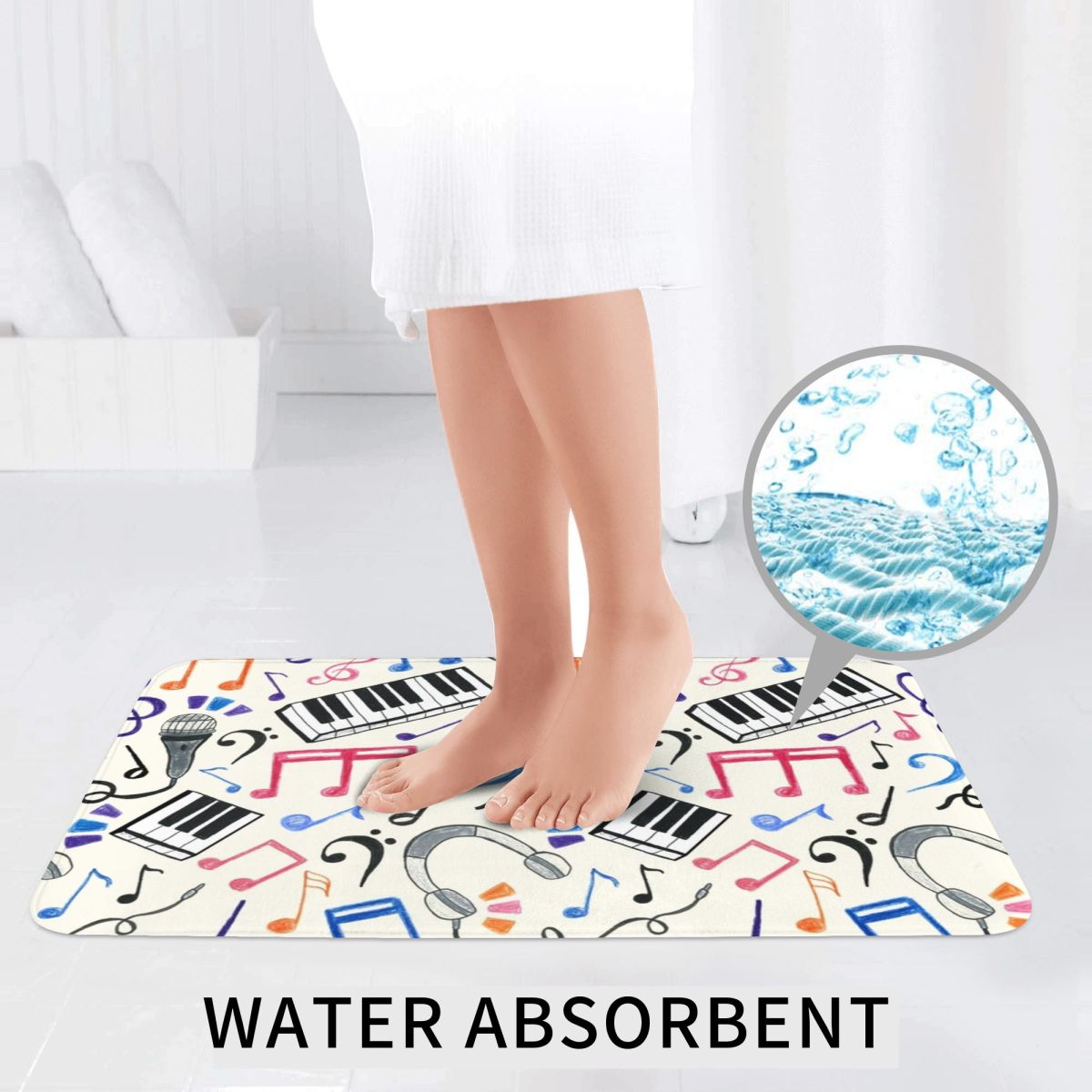 굿 비츠 - 음표 & 기호 3종 욕실 매트 세트 변기  - Home Goods Bathroom Rugs 리뷰 및 가격