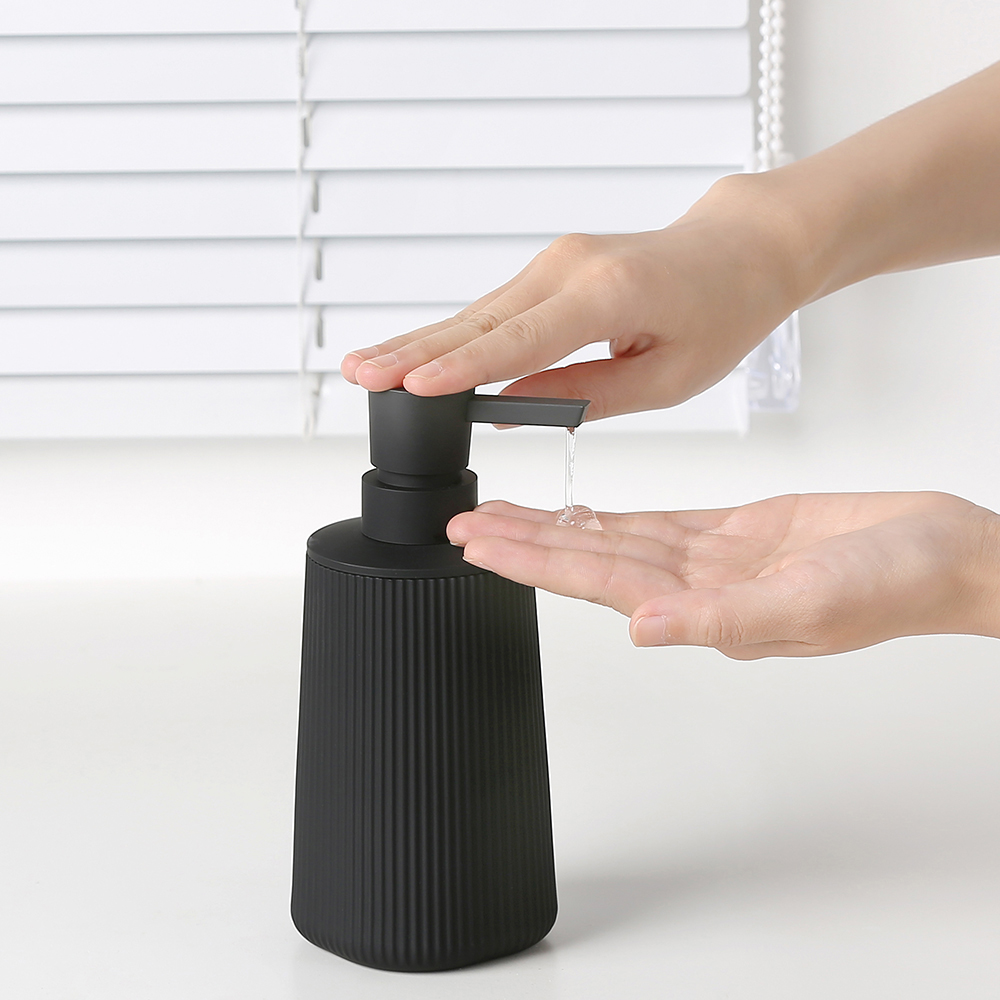 현대적인 리브드 플라스틱 액체 비누 디스펜서, 욕실 주 - Home Bathroom Soap Dispenser 리뷰 및 가격