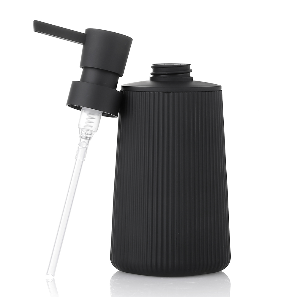 현대적인 리브드 플라스틱 액체 비누 디스펜서, 욕실 주 - Home Bathroom Soap Dispenser 리뷰 및 가격
