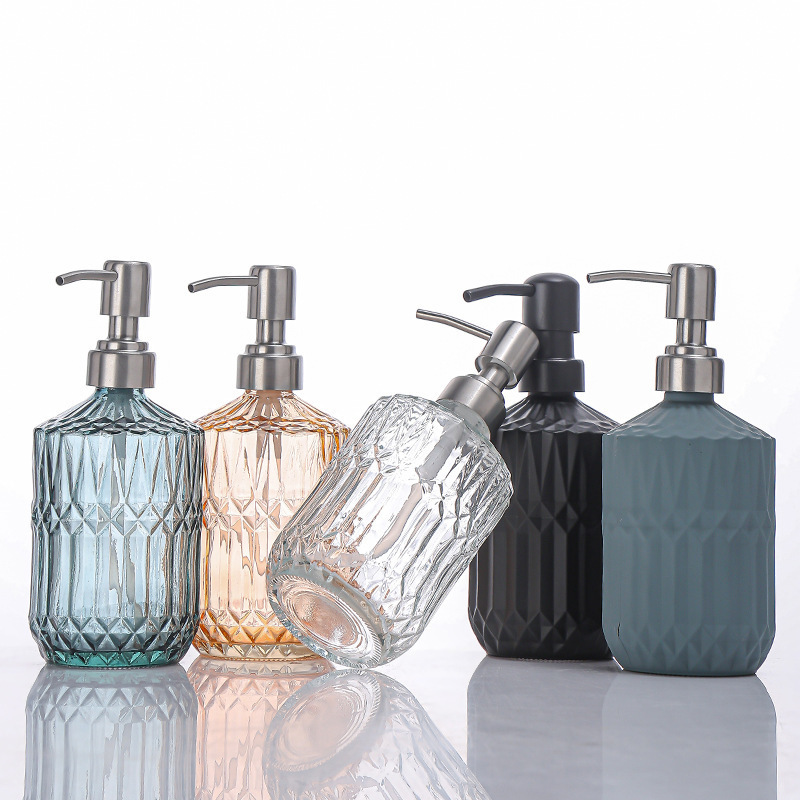 400ML 수동 액체 비누 디스펜서 투명 유리 손 소독 - Home Bathroom Soap Dispenser 리뷰 및 가격