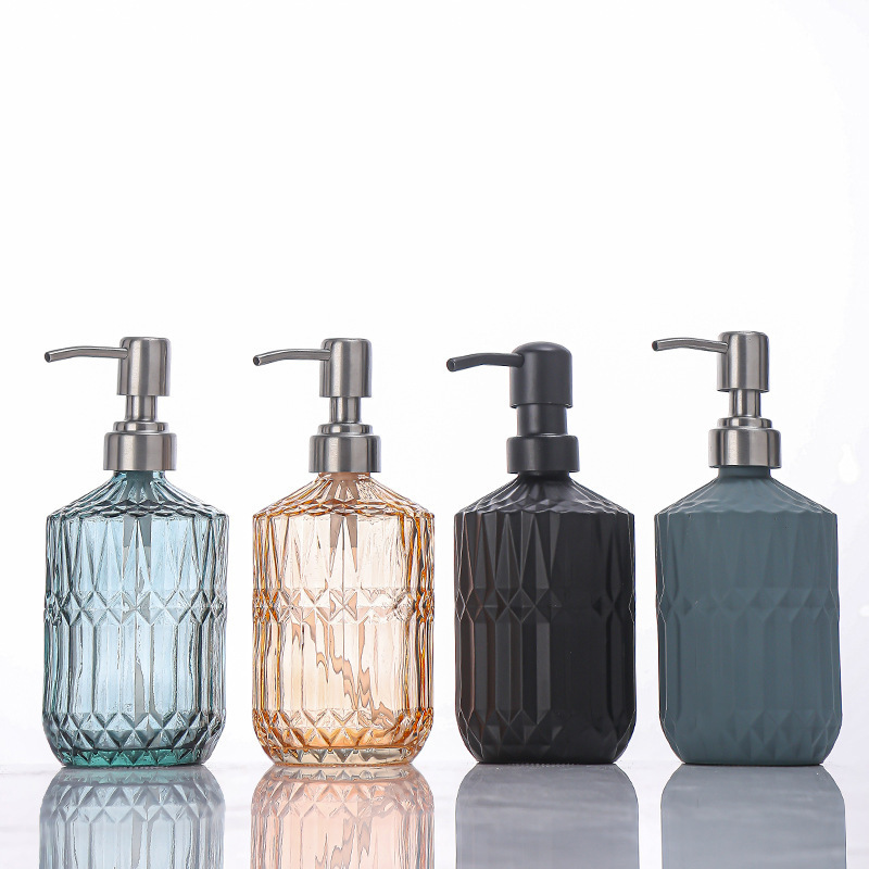 400ML 수동 액체 비누 디스펜서 투명 유리 손 소독 - Home Bathroom Soap Dispenser 리뷰 및 가격