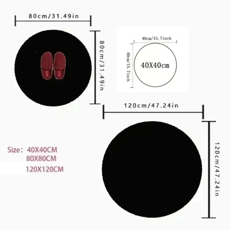 2D 시각 효과 잉어 연못 원형 러그 미끄럼 방지 카펫 - Home Goods Bathroom Rugs 리뷰 및 가격