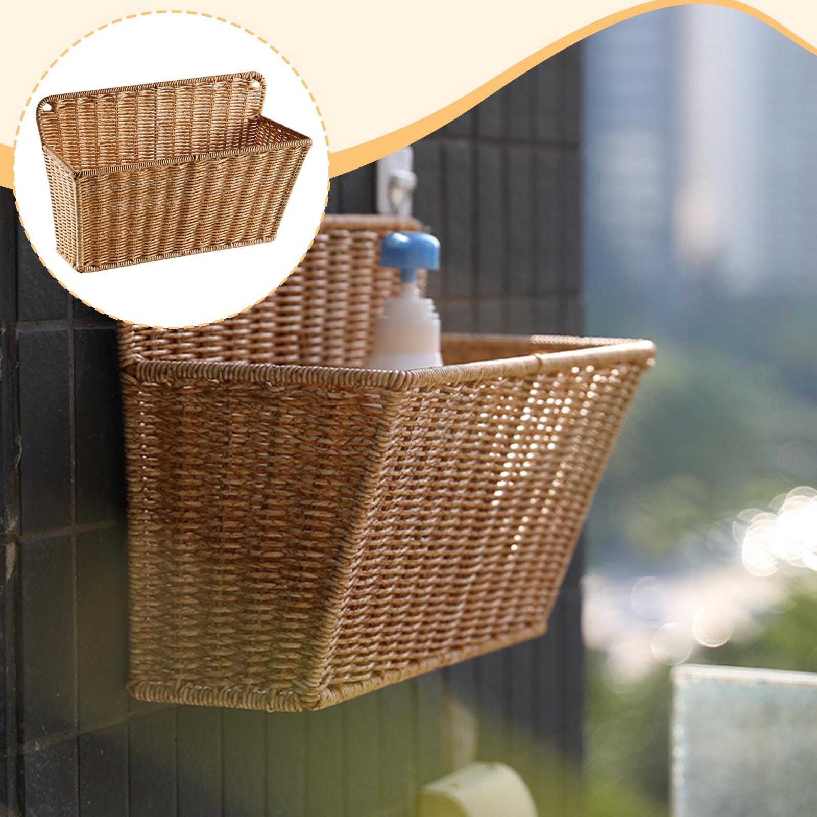 스칸디나비아 스타일 직조 수납 바구니 벽걸이 정리함 플 - Home Essentials Bathroom Organizer 리뷰 및 가격