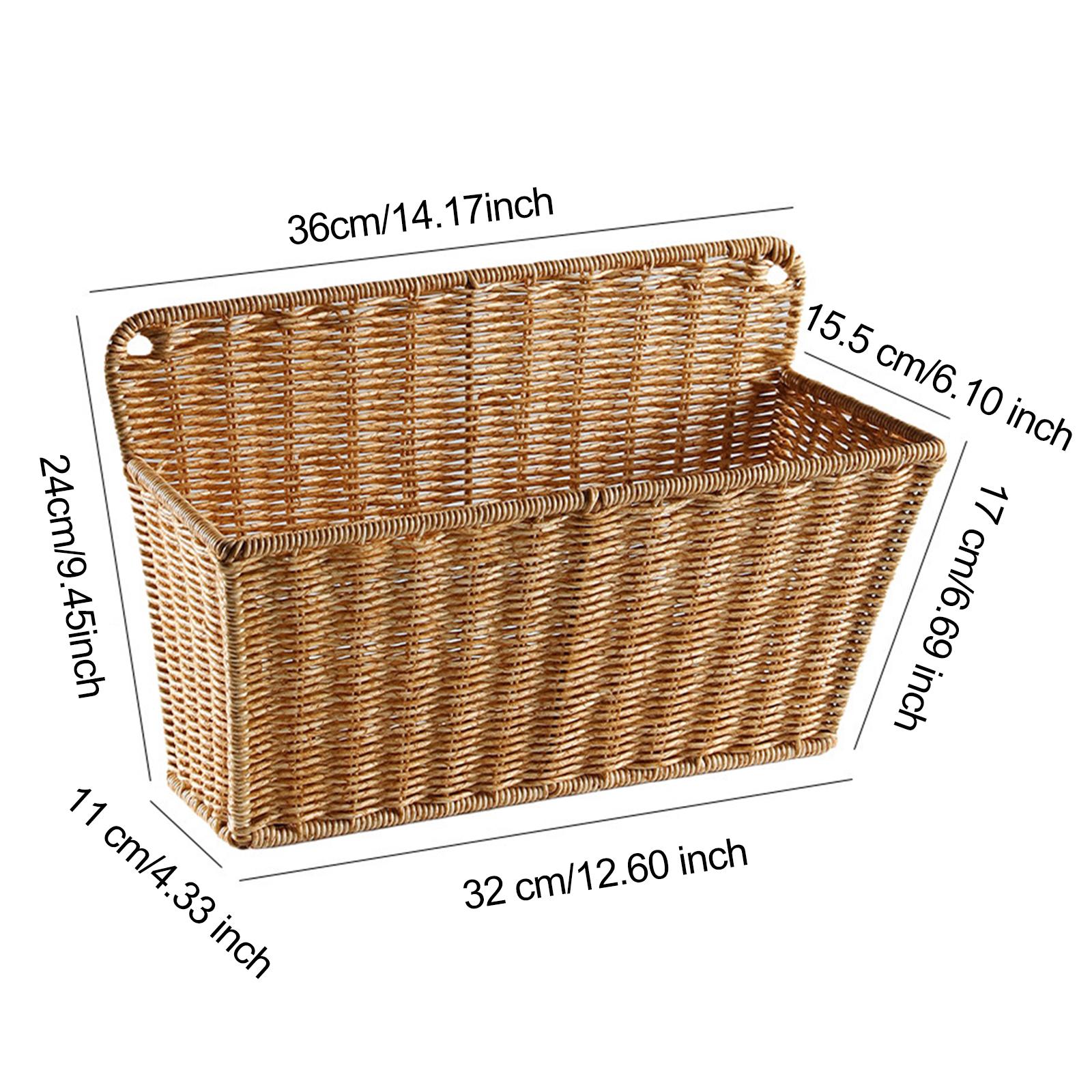 스칸디나비아 스타일 직조 수납 바구니 벽걸이 정리함 플 - Home Essentials Bathroom Organizer 리뷰 및 가격