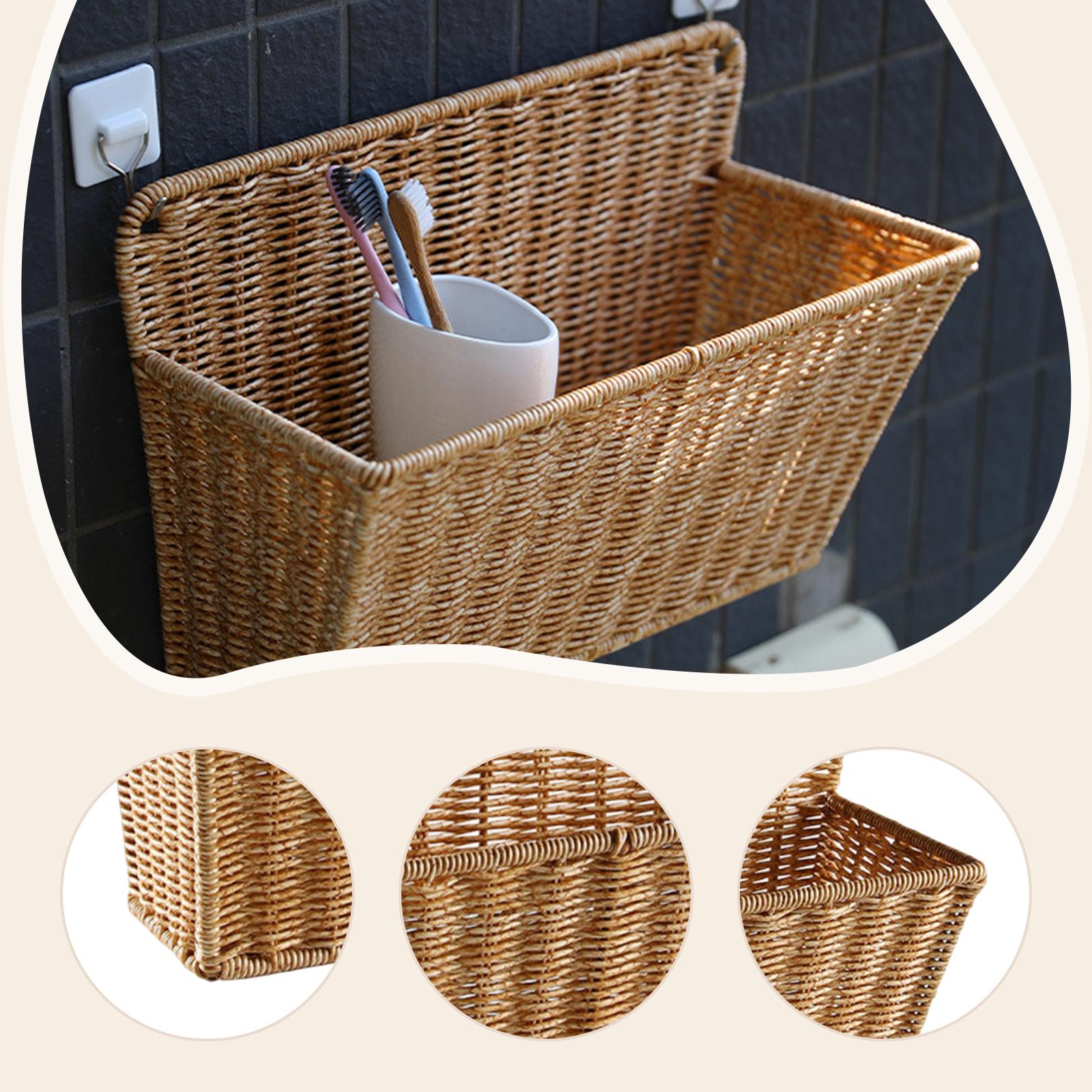 스칸디나비아 스타일 직조 수납 바구니 벽걸이 정리함 플 - Home Essentials Bathroom Organizer 리뷰 및 가격