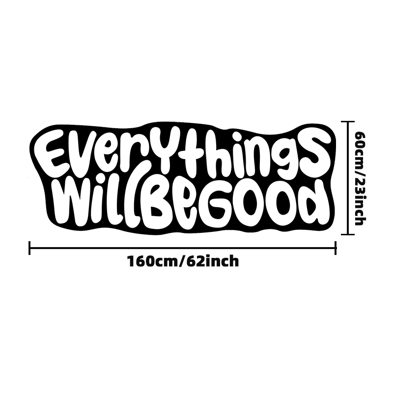 VIKAMA 모든 것이 괜찮을 거야 카펫 격려 카펫 거 - Home Goods Bathroom Rugs 리뷰 및 가격