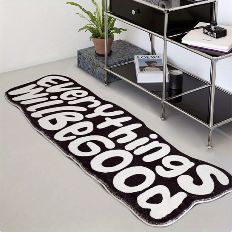VIKAMA 모든 것이 괜찮을 거야 카펫 격려 카펫 거 - Home Goods Bathroom Rugs 리뷰 및 가격