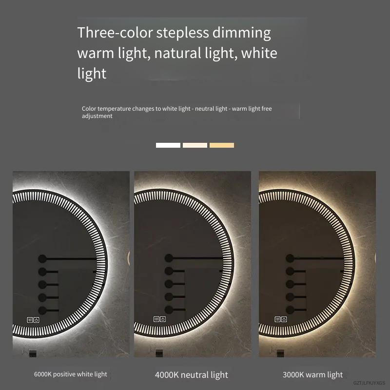 80CM 원형 LED 욕실 거울 스마트 HD 화장대 거 - Bathroom Mirror Led 리뷰 및 가격