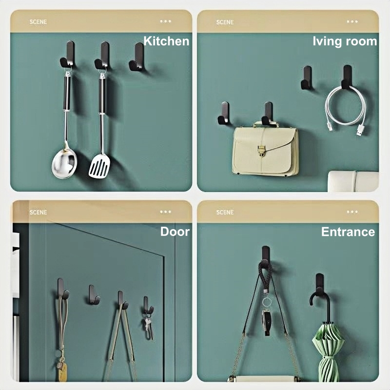 6/12/18개입 J형 플라스틱 벽걸이 정리 후크 다용 - Home Essentials Bathroom Organizer 리뷰 및 가격