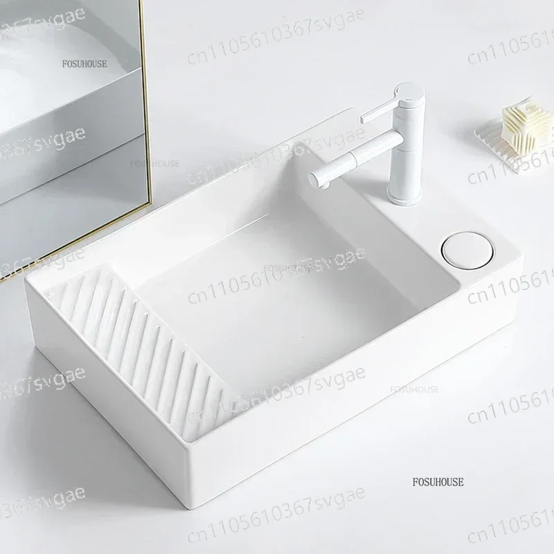 세면대 발코니 세탁기용 세면대 가정용 세라믹 욕실 싱크 - Home Bathroom Wash Basin 리뷰 및 가격