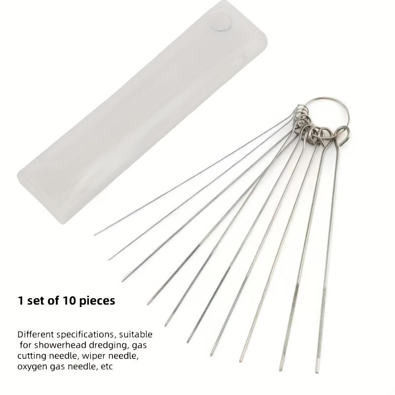 10개의 스테인리스 스틸 니들 샤워 헤드 청소 브러쉬  - Home Bathroom Renovation 리뷰 및 가격