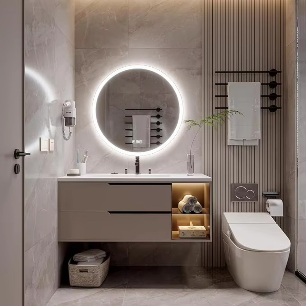 현대적인 20인치 원형 알루미늄 LED 스마트 욕실 거 - Bathroom Mirror Led 리뷰 및 가격