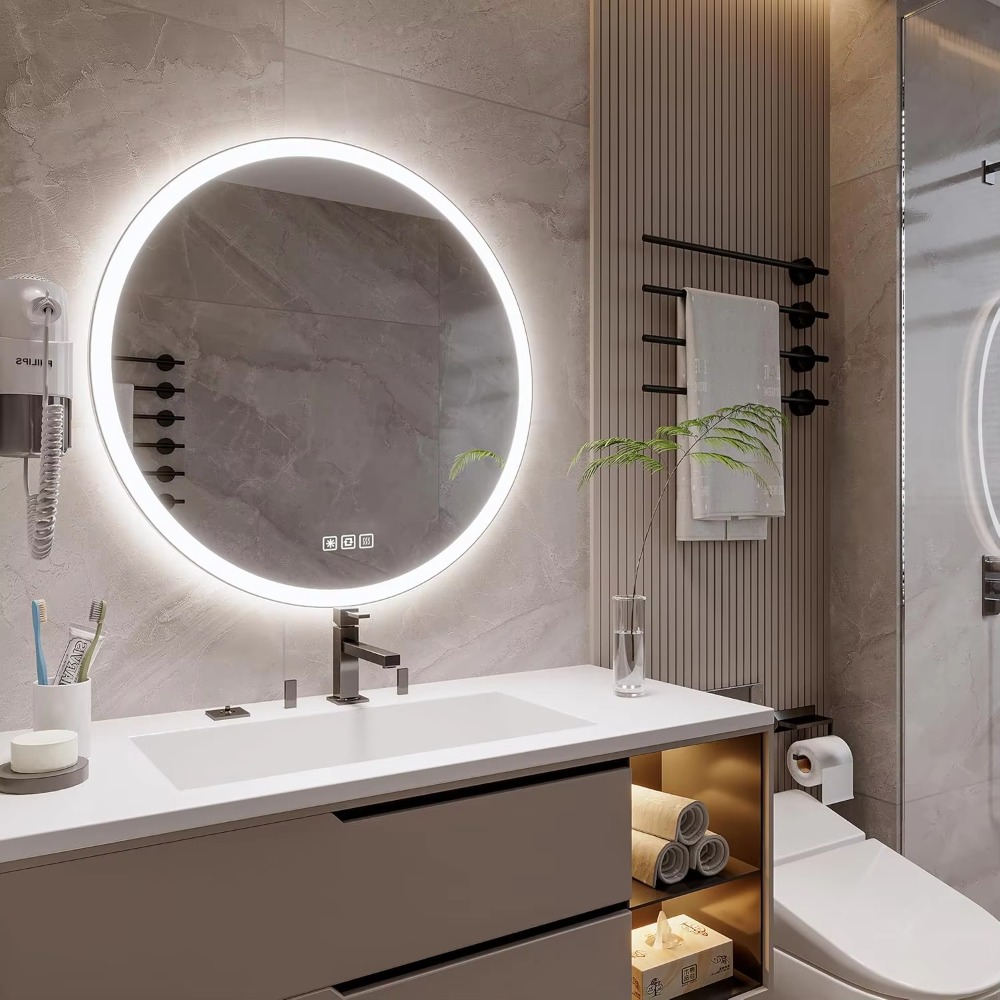 현대적인 20인치 원형 알루미늄 LED 스마트 욕실 거 - Bathroom Mirror Led 리뷰 및 가격