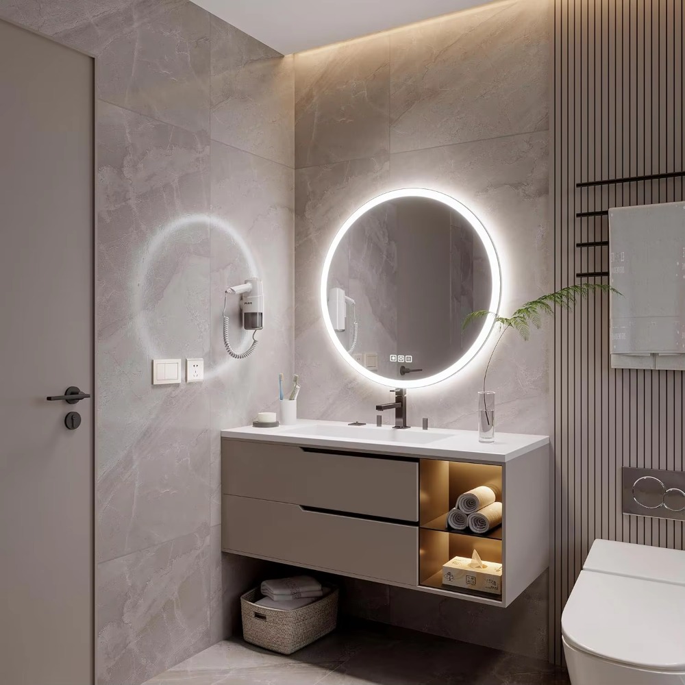 현대적인 20인치 원형 알루미늄 LED 스마트 욕실 거 - Bathroom Mirror Led 리뷰 및 가격