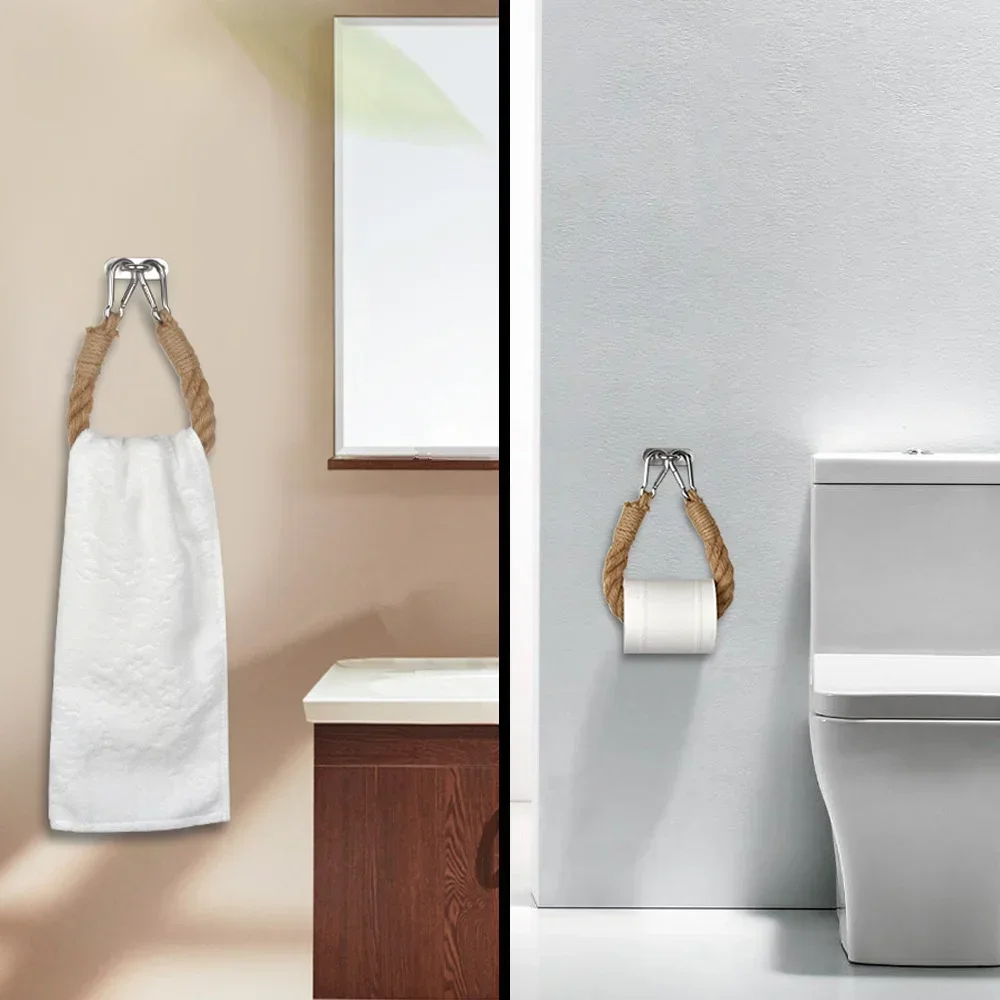 빈티지 벽걸이 화장지 홀더 수건 끈 화장실 장식 홈 호 - Home Essentials Bathroom Organizer 리뷰 및 가격