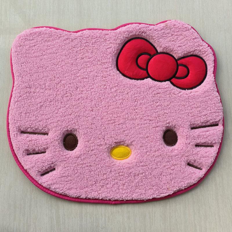 애니메이션 헬로 키티 플러시 러그 부드러운 도어매트 카 - Home Goods Bathroom Rugs 리뷰 및 가격