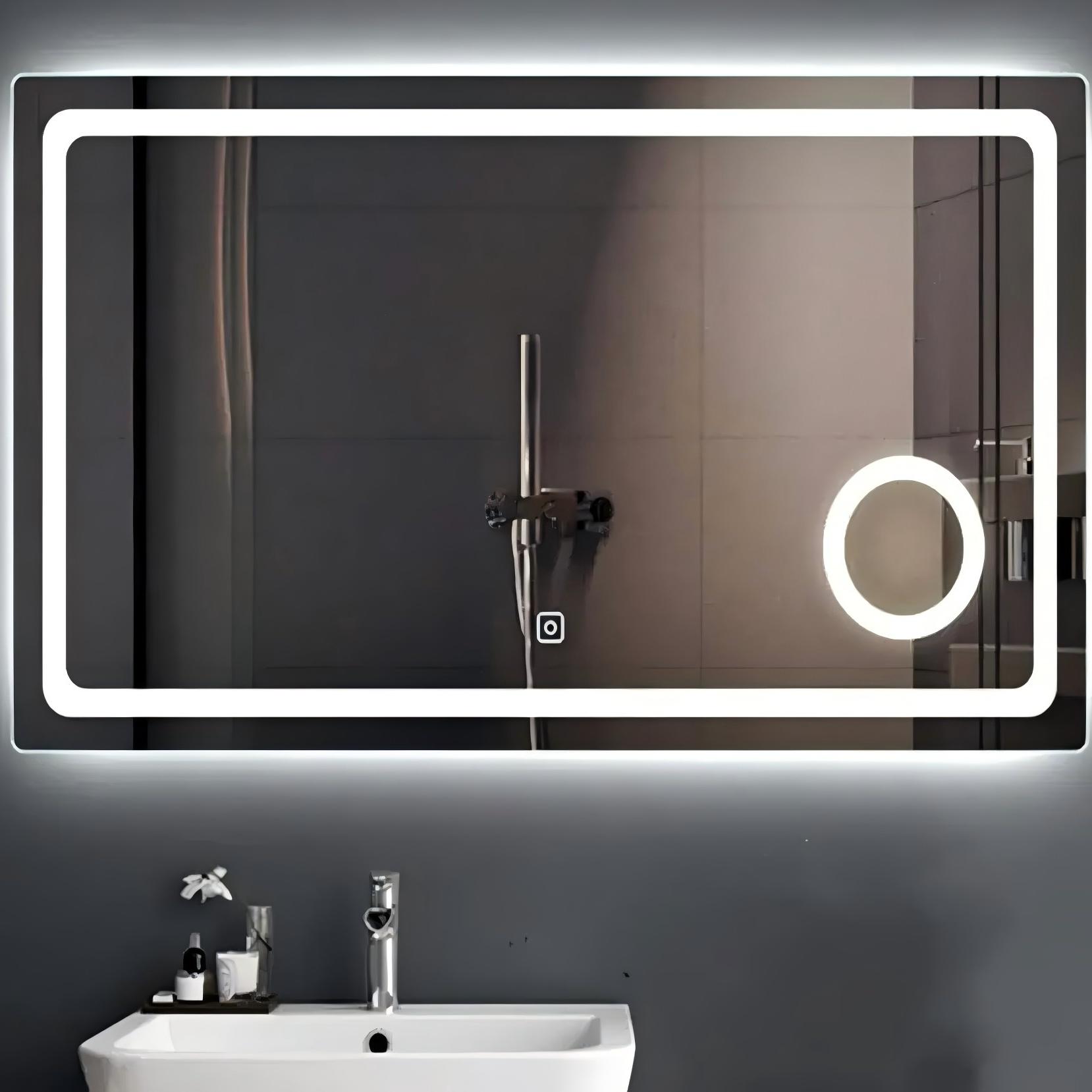 맞춤형 크기 벽걸이 화장대 거울 확대경 LED 스마트  - Bathroom Mirror Led 리뷰 및 가격