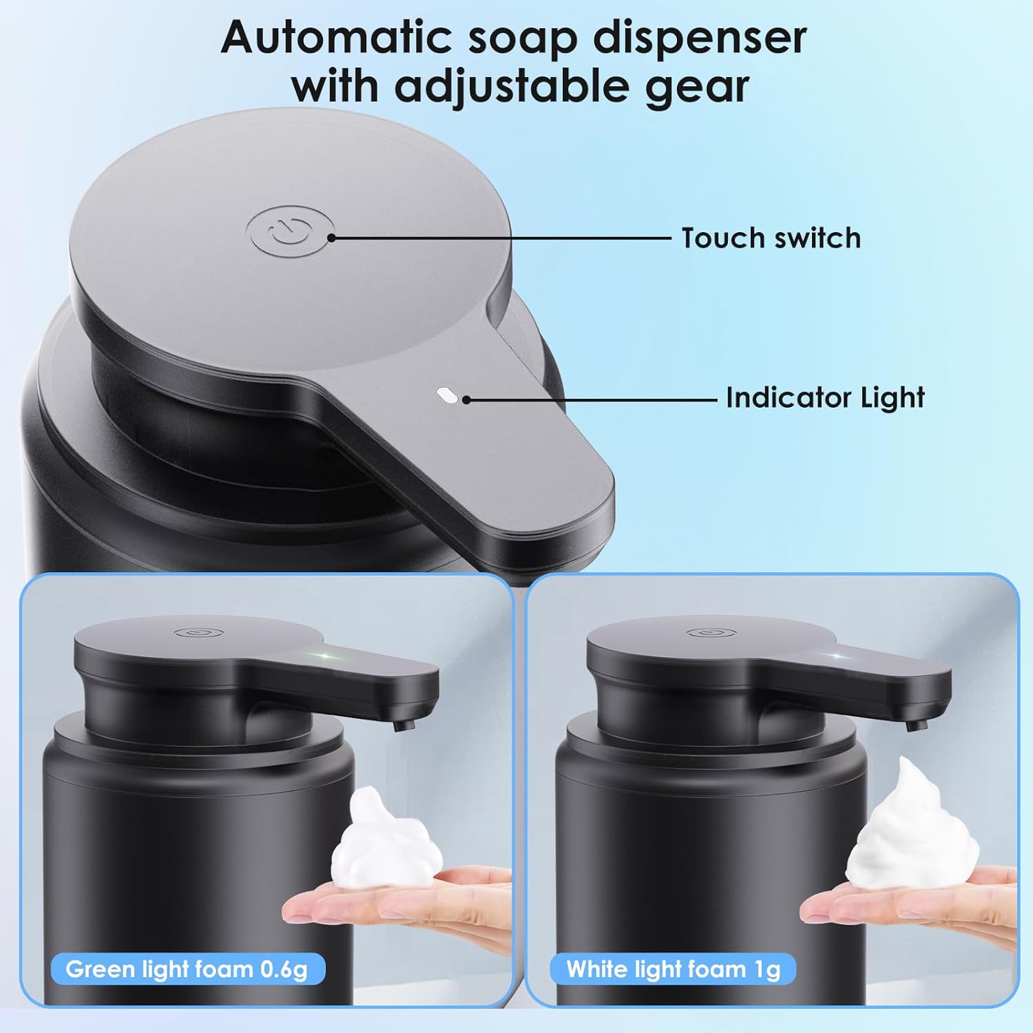 LAOPAO 폼 비누 디스펜서 세트 IPX5 방수 US - Home Bathroom Soap Dispenser 리뷰 및 가격