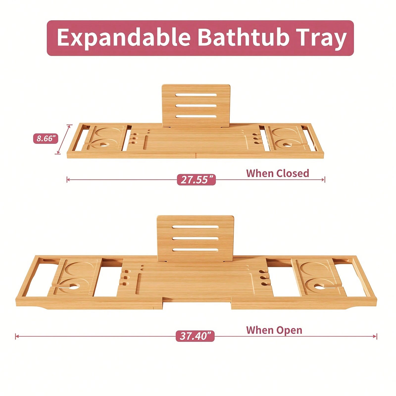 대나무 욕조 캐디 트레이, 태블릿, 음료 및 수건을 위 - Home Essentials Bathroom Organizer 리뷰 및 가격