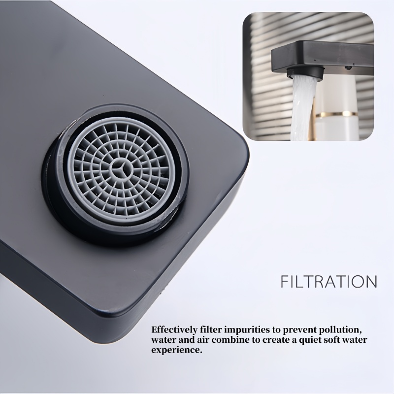 폭포 세면기 ABS 수도꼭지 블랙 핫 콜드 화장실 세면 - Home Bathroom Wash Basin 리뷰 및 가격