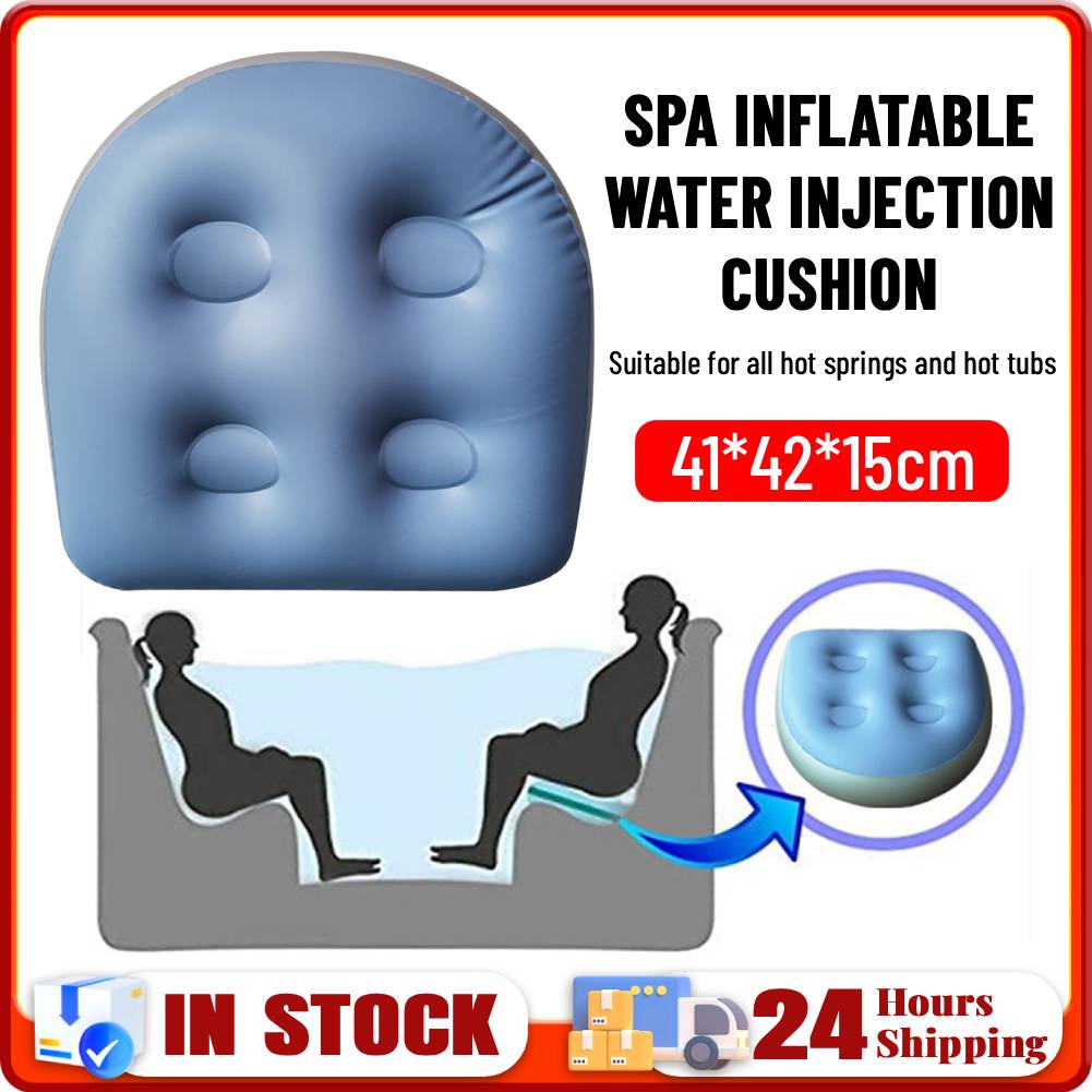 시트 배스 스파 쿠션, 물 주입식 이중 목적 에어쿠션, - Bathtub Pillow Inflatable 리뷰 및 가격