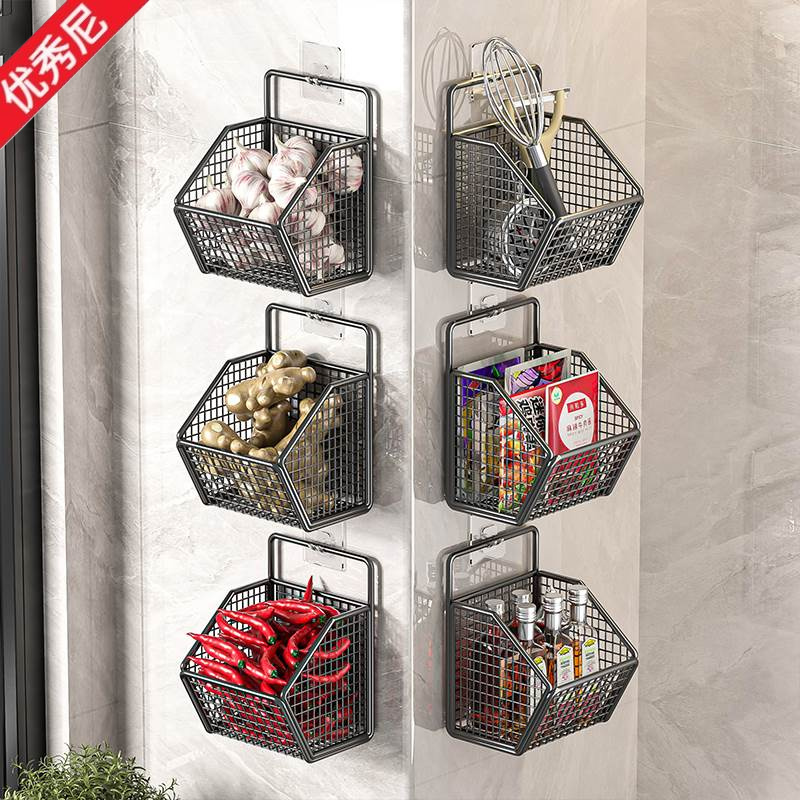 벽걸이형 주방 수납함 마늘 양파 생강 홀더 스테인리스  - Home Essentials Bathroom Organizer 리뷰 및 가격