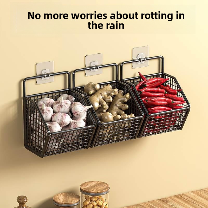 벽걸이형 주방 수납함 마늘 양파 생강 홀더 스테인리스  - Home Essentials Bathroom Organizer 리뷰 및 가격