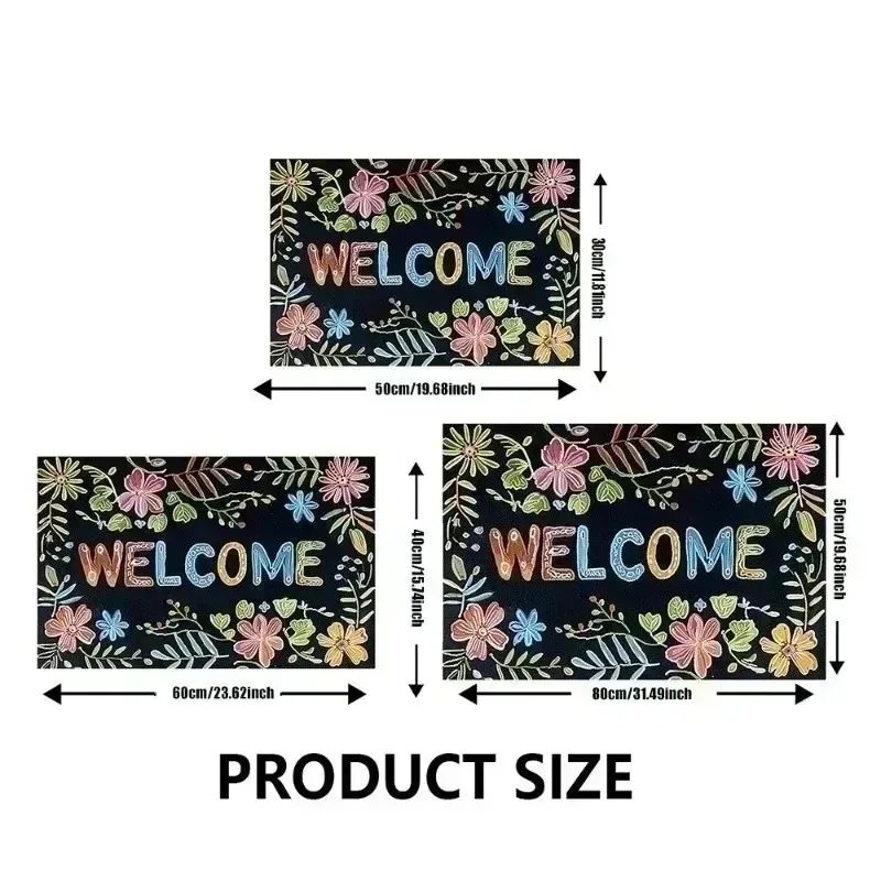 굿 바이브스 온리 웰컴 매트 - 레트로 레인보우 입구  - Home Goods Bathroom Rugs 리뷰 및 가격