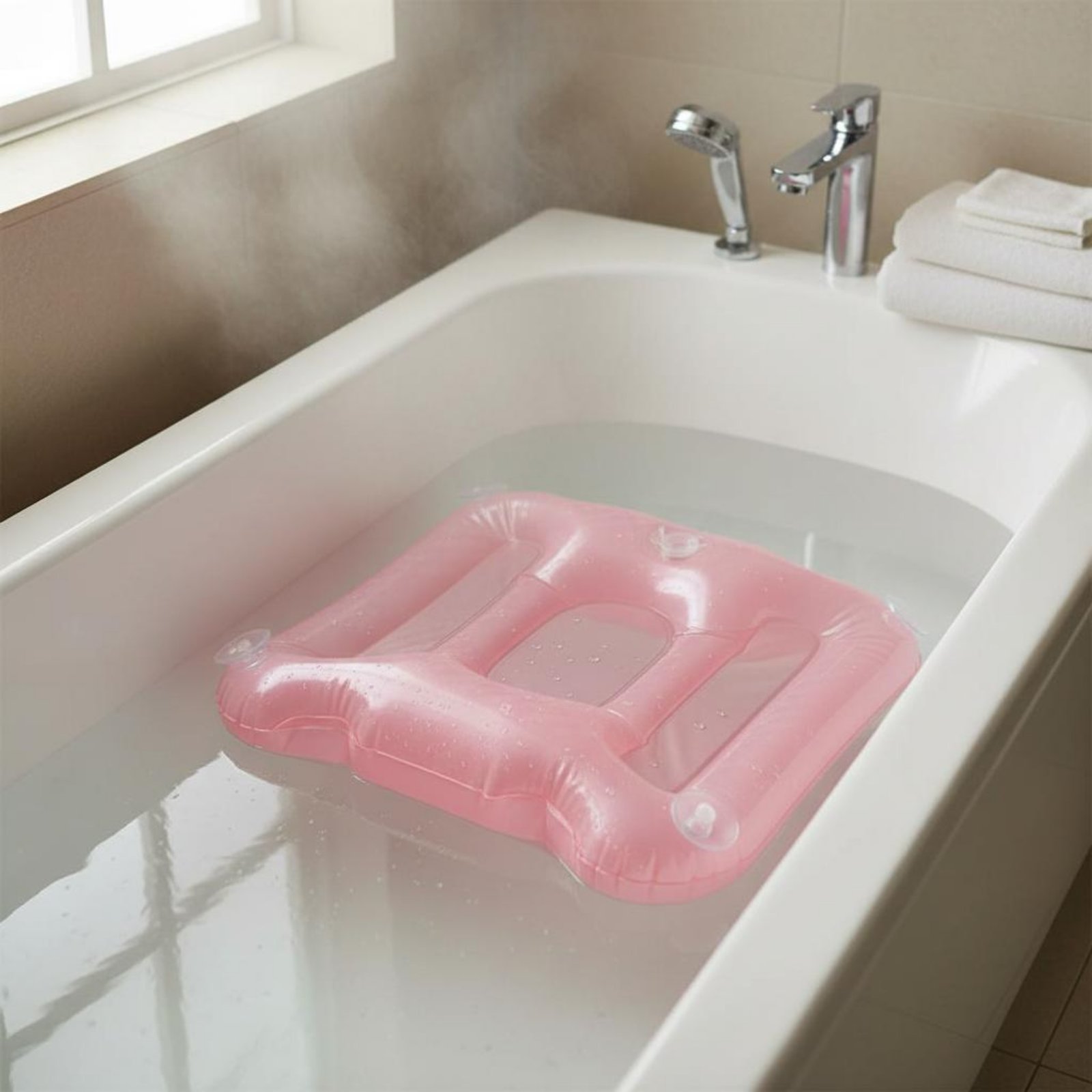 욕조 부스터 패드 반짝이는 마감 처리된 풍선형 욕조 시 - Bathtub Pillow Inflatable 리뷰 및 가격