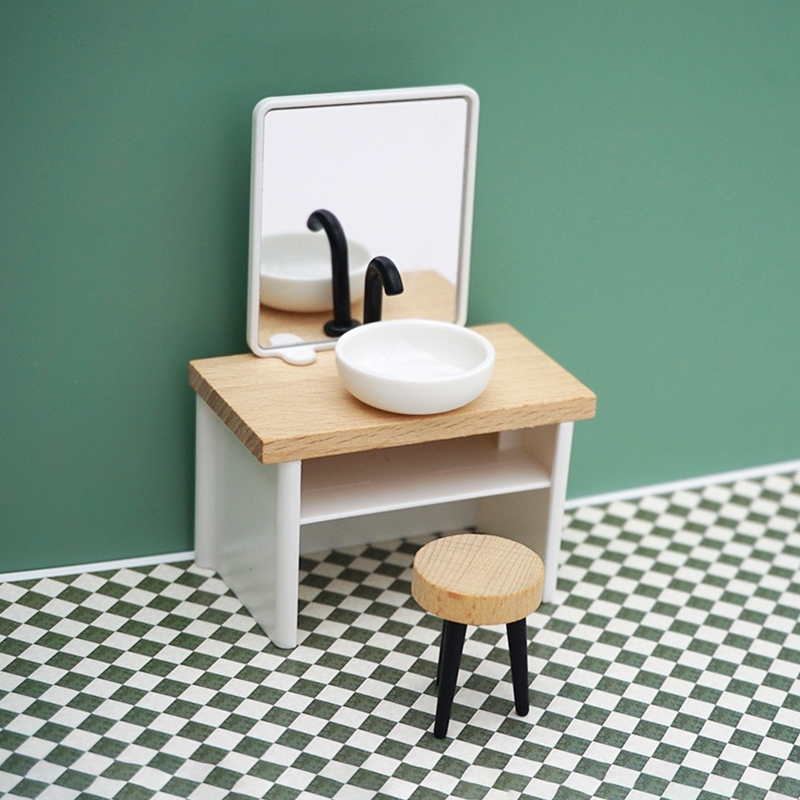 1:6/1:12 인형 집 미니어처 욕실 세트 샤워 룸  - Home Bathroom Renovation 리뷰 및 가격