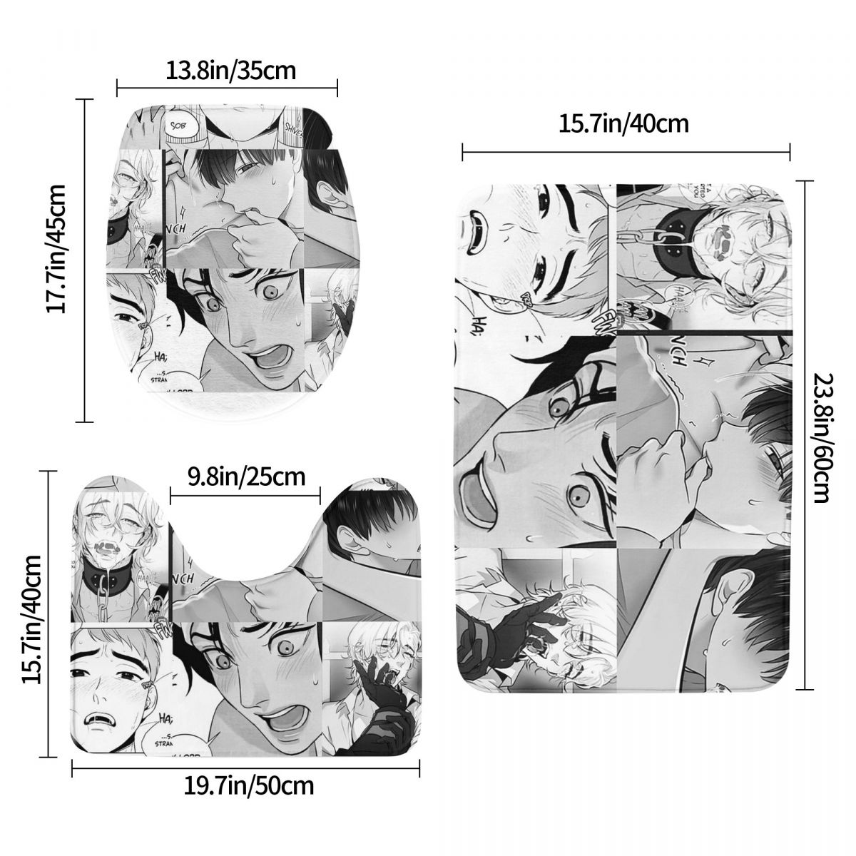 The Good Yaoi Boys 3 Pcs 목욕 매트 - Home Goods Bathroom Rugs 리뷰 및 가격