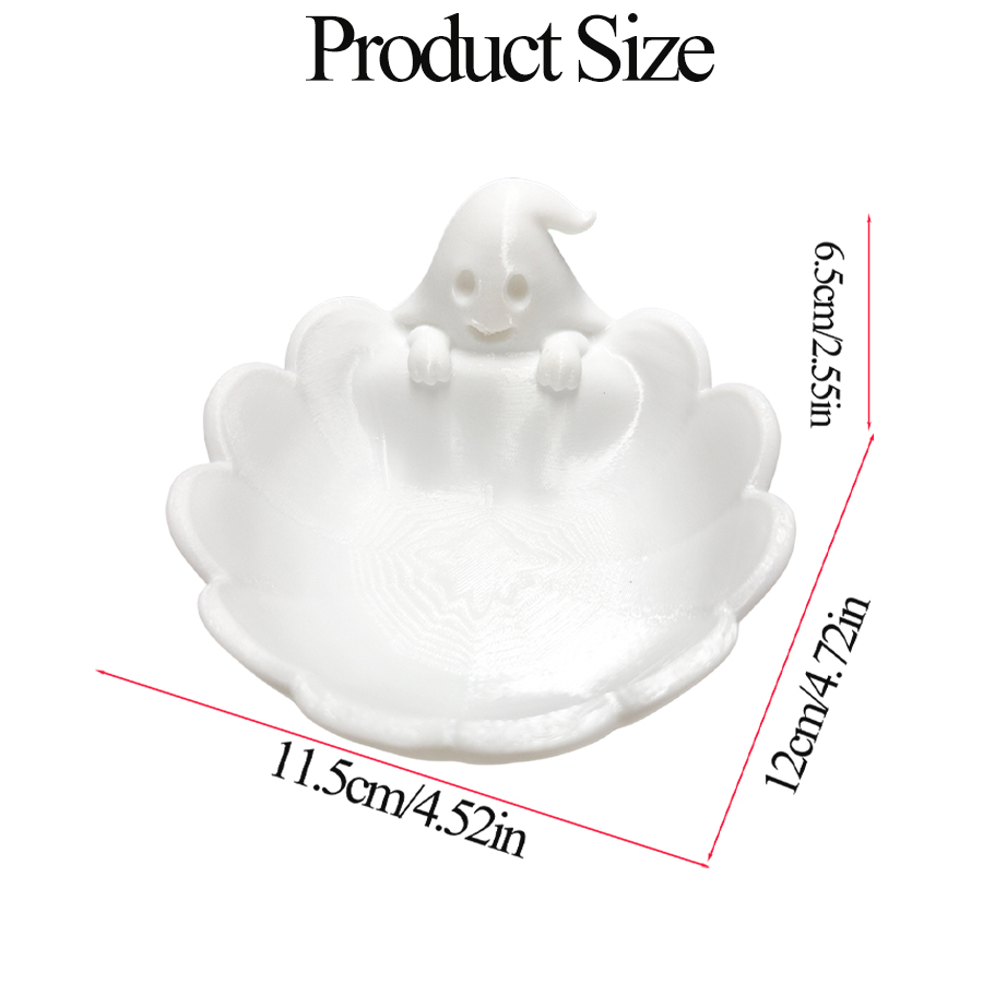 무광택 화이트 3D 귀여운 유령 모양 보석 트레이, 유 - Home Essentials Bathroom Organizer 리뷰 및 가격