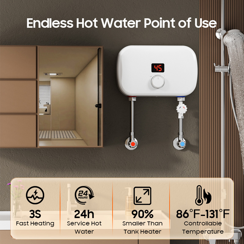 홈 미니 5000W 5500kW 무탱크 순간 온수기 전 - Home Bathroom Geyser 리뷰 및 가격