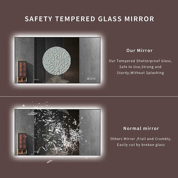 대형 직사각형 LED 스마트 욕실 거울, 백라이트 터치 - Bathroom Mirror Led 리뷰 및 가격