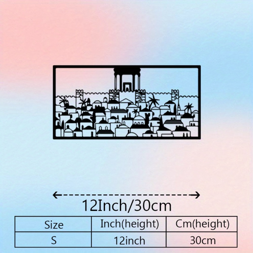 CIFBUY 금속 벽 예술 예루살렘 벽화 동상 유대 문 - Home & Bathroom Building Products Pte Ltd Photos 리뷰 및 가격